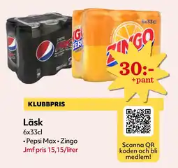 MatArket Läsk Pepsi Max • Zingo erbjuda