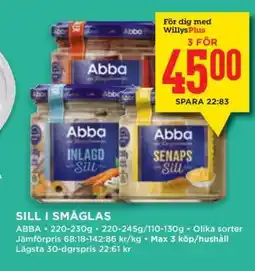 Willys Sill i småglas erbjuda