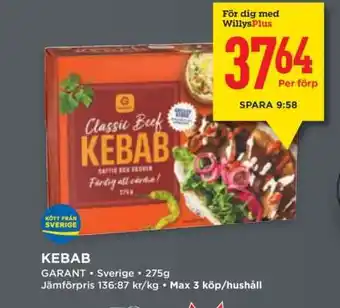 Willys KEBAB erbjuda