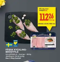 Willys Färsk Kycklingbröstfilé erbjuda