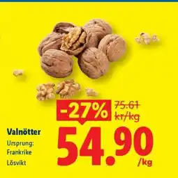 Lidl Valnötter erbjuda