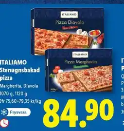 Lidl ITALIAMO Stenungsbakad pizza erbjuda