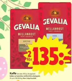 ICA Supermarket Gevalia Mellanrost Coffee erbjuda