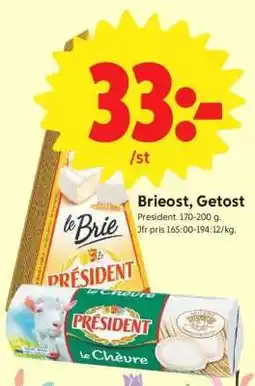 ICA Supermarket Brieost, Getost erbjuda