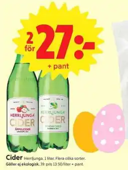 ICA Supermarket Herrljunga Cider erbjuda