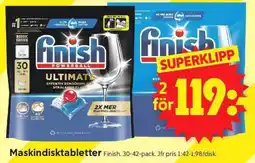 ICA Supermarket Maskindisktabletter Finish erbjuda