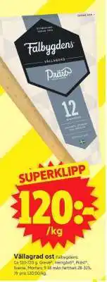 ICA Supermarket Vällagrad ost erbjuda