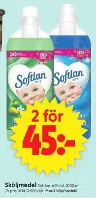 ICA Supermarket Sköljmedel Softlan erbjuda