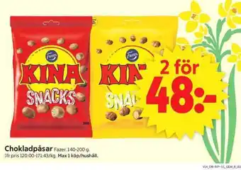 ICA Supermarket Chokladpåsar erbjuda