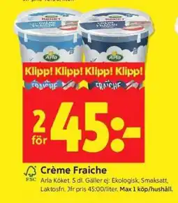 ICA Supermarket CRÈME FRAICHE erbjuda