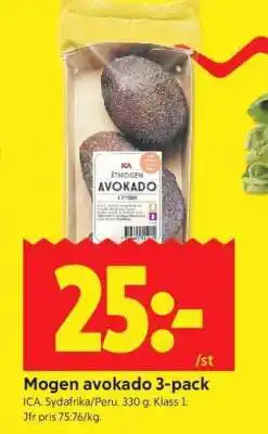 ICA Supermarket MOGEN AVOKADO 3-PACK erbjuda