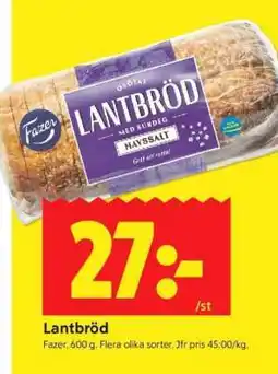 ICA Supermarket Lantbröd erbjuda