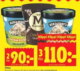 ICA Supermarket Ben & Jerry's, Magnum erbjuda