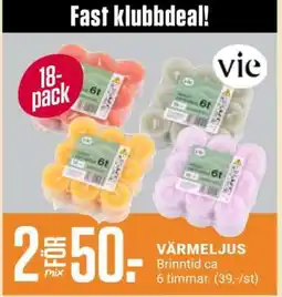 ÖoB Värmeljus erbjuda