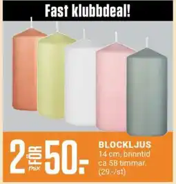 ÖoB Blockljus erbjuda