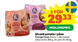Stora Coop UTVALD POTATIS I PÅSE erbjuda
