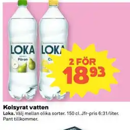 Coop Kolsyrat vatten erbjuda