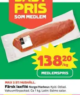 Coop FÄRSK LAXFILÉ erbjuda