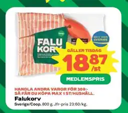 Coop Falukorv erbjuda