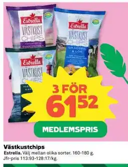 Coop Västkustchips erbjuda