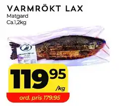 Matrix Butikerna Varmrökt lax erbjuda