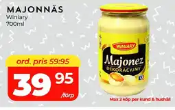 Matrix Butikerna Winiary Majonnäs erbjuda