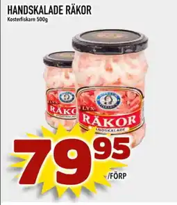 Din Mat Kosterfiskarn Handskalade räkor erbjuda