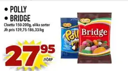 Din Mat Cloetta Polly • bridge erbjuda