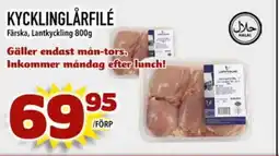 Din Mat Kycklinglårfilé erbjuda
