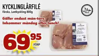Din Mat Kycklinglårfilé erbjuda