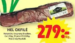 ICA Maxi Hel oxfilé erbjuda