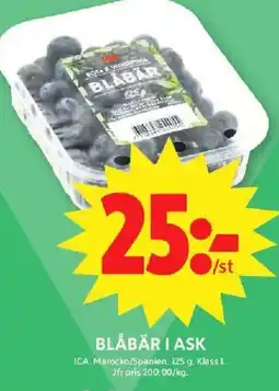 ICA Maxi ICA Blåbär i ask erbjuda