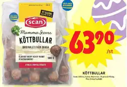 ICA Maxi Scan Köttbullar erbjuda