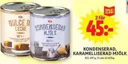 ICA Maxi ICA Kondenserad, karamelliserad mjölk erbjuda