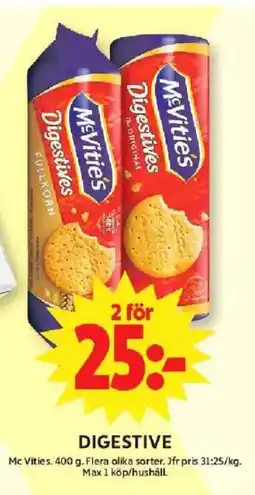 ICA Maxi McVitie's Digestive erbjuda