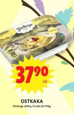 ICA Maxi Frödinge Ostkaka erbjuda