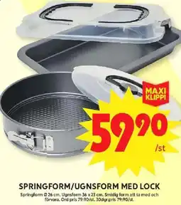 ICA Maxi Springform/ugnsform med lock erbjuda