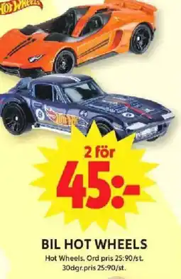 ICA Maxi Bil Hot wheels erbjuda