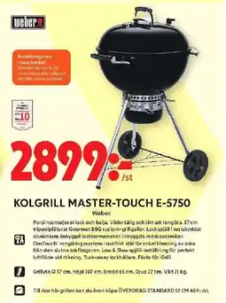 ICA Maxi Weber Kolgrill master-touch E-5750 erbjuda