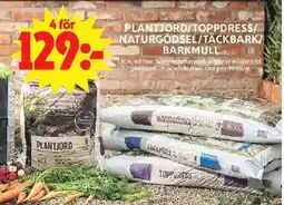 ICA Maxi ICA Plantjord/toppdress/ naturgödsel/täckbark/ barkmull erbjuda