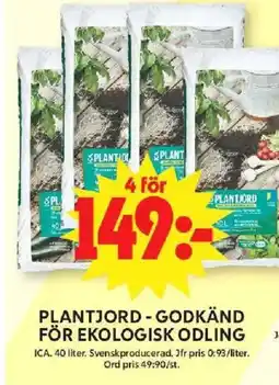 ICA Maxi ICA Plantjord - godkänd för ekologisk odling erbjuda