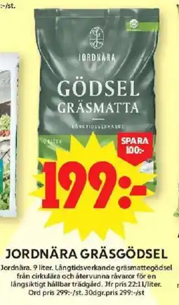 ICA Maxi Jordnära gräsgödsel erbjuda