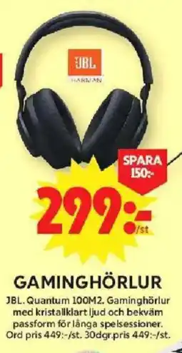 ICA Maxi JBL Gaminghörlur erbjuda