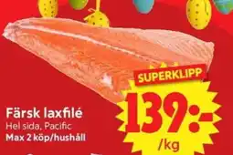 Nya Pulsen Färsk laxfilé erbjuda