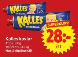 Nya Pulsen Kalles kaviar erbjuda