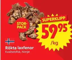 Nya Pulsen Rökta laxfenor erbjuda