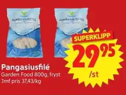 Nya Pulsen Garden Food Pangasiusfilé erbjuda