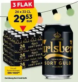 Border Shop Carlsberg Sort Guld 5,8%., EUR 29.53 erbjuda