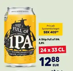 Border Shop A Ship Full of IPA 5,8%, EUR 12.88 erbjuda