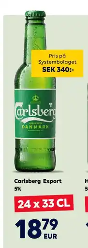 Border Shop Carlsberg Export 5%, EUR 18.79 erbjuda